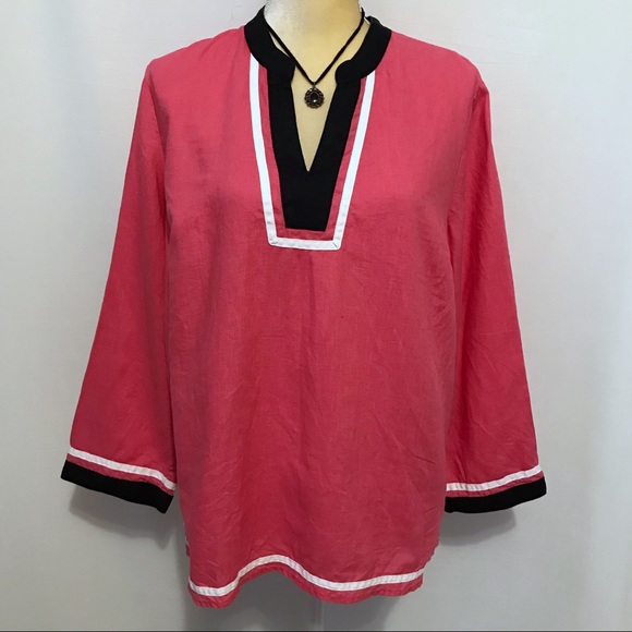 Talbots Tops - ❌SOLD❌ Talbots Petites Linen Tunic Women LP